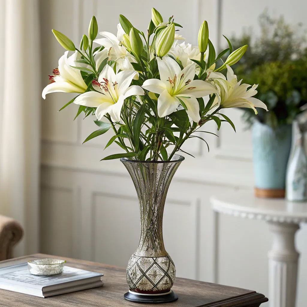 A elegant lily vase